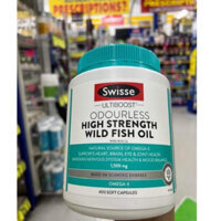 Dầu Cá Liều Cao Swisse Ultiboost Odourless High Strength Wild Fish Oil 2000mg
