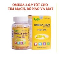 Dầu cá Nature Gift Omega 369 Fish Oil (H/100v) - Giảm mỡ máu, bổ não, mắt, tim mạch, an toàn cho mẹ