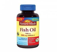 Dầu cá Nature Made Fish oil Omega 3 1200mg hộp 180 viên