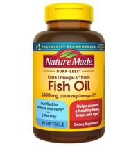 Dầu cá Nature Made Fish Oil Omega 3 1200mg hộp – 65 viên – Nhập Mỹ