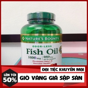 Dầu cá Nature's Bounty Fish Oil 1400mg