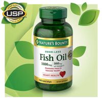 Dầu cá Nature's Bounty Fish Oil 1400 mg loại 130 viên