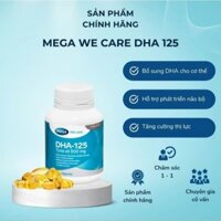 Dầu Cá Ngừ DHA-125 Mega Bổ Sung Dưỡng Chất Giúp Phát Triển Não Bộ Và Thị Giác.Hộp 30 Viên.