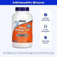 Dầu Cá Now Ultra Omega 3-D [180 Viên] - Vitamin Bổ Mắt Sáng Mắt - Bổ Sung Vitamin D[Chính Hãng]