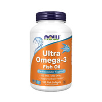 Dầu Cá Now Ultra Omega-3 Fish Oil 1000mg, 180 Viên | Hỗ Trợ Sức Khỏe Tim Mạch & Não Bộ