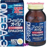 Dầu cá Omega 3 (180 viên) ORIHIRO Chăm sóc mắt