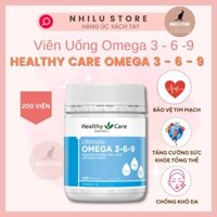 Dầu cá Omega 3 - 6 - 9 1000mg Healthy Care -200 viên