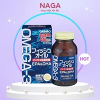DẦU CÁ OMEGA 3 EPA & DHA ORIHIRO - Nhật Bản (Hộp 180 viên)
