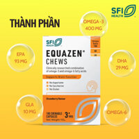 Dầu cá Omega 3 Equazen 3+ Chews bổ não, tăng cường thị lực và phát triển toàn diện cho trẻ 3+ tuổi