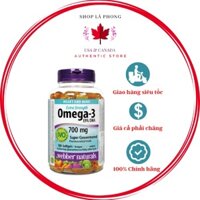 Dầu cá Omega-3 Extra Strength 700 mg  với EPA / DHA của Webber Naturals (100 viên)