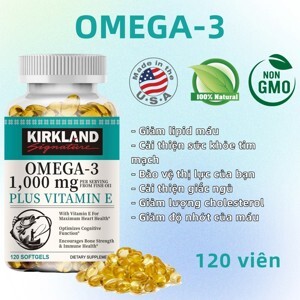 Dầu cá Kirkland Signature Natural Omega-3 Fish oil 1000mg 400 viên