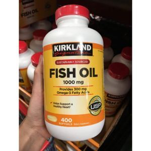 Dầu cá Kirkland Signature Natural Omega-3 Fish oil 1000mg 400 viên