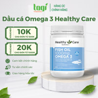 Dầu cá omega 3 fish oil 1000mg, omega 3 healthy care 400 viên