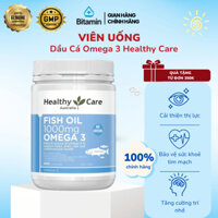 Dầu cá Omega 3 Healthy Care Fish Oil 1000mg hộp 400 viên (Úc), viên uống dầu cá bổ não sáng mắt