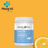 Dầu cá Omega 3 Healthy Care Fish Oil 1000mg hộp 400 viên (Úc), viên uống dầu cá bổ não sáng mắt