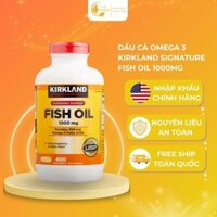 Dầu cá Omega 3 Kirkland Signature Fish Oil 1000mg giúp bảo vệ mắt, làm đẹp da