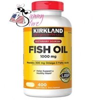 Dầu cá Omega 3 Kirkland Signature Fish Oil 1000mg 400 viên