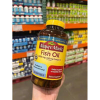 Dầu cá Omega-3 Nature Made Fish Oil 1200mg 300 Viên của Mỹ - Bổ mắt, cải thiện trí nhớ