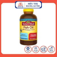 Dầu cá Omega-3 Nature Made Fish Oil 1200mg 300 Viên của Mỹ - Bổ mắt, cải thiện trí nhớ