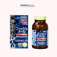 Dầu cá Omega-3 Orihiro của Nhật 180 viên hỗ trợ tim mạch, tăng cường trí nhớ, thị lực