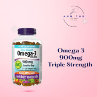 Dầu cá Omega-3 Triple Strength 900mg cung cấp 600mg EPA và 300mg DHA