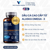 Dầu cá Omega 3 VTHRIVE Premium Wild Alaskan Fish Oil tăng cường sức khỏe tim mạch 60/120 viên VS-3782 VS-3783