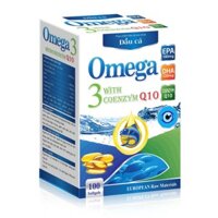 DẦU CÁ OMEGA 3 WITH COENZYM Q10 (Mẫu trắng)