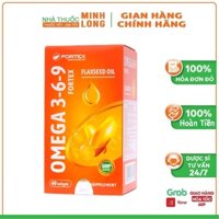 Dầu cá Omega 369 Fortex bổ não viên uống bổ mắt vitamin tốt cho mắt bổ tim tăng cường thị lực giảm khô mắt mỏi mắt