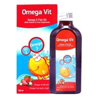Dầu Cá Siro Omega Vit Omega 3 & Vitamin E – Hỗ Trợ Phát Triển Não Bộ, Sáng Mắt & Tăng Cường Sức Khỏe