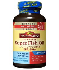 Dầu cá super fish oil Nature Made Nhật chính hãng 2023