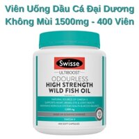 Dầu Cá Swisse Ultiboost Odourless High Strength Wild Fish Oil 1500mg 400 viên.