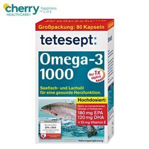 Dầu cá Tetesept  Omega 3 - 1000 loại 80 viên