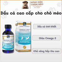 Dầu cá tinh khiết cho chó mèo Nordic Naturals Omega-3 Pet - Dễ hấp thu, hàm lượng omega-3 cao