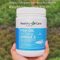 DẦU CÁ TỰ NHIÊN FISH OIL HEALTHY CARE 400 VIÊN OMEGA-3 1000MG của Úc