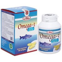 Dầu cá UBB Omega-3 hỗ trợ giảm mỡ máu, phát triển não bộ chai 100 viên – 07/2024 | nhathuocchangpharma.com