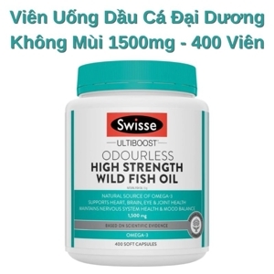 Dầu cá Úc Swisse Ultiboost Odourless High Strength Wild Fish Oil 400 viên