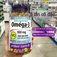 Dầu cá Webber Canada Webber Omega-3 dầu cá biển sâu đậm đặc 200 viên-Nhà của Ali