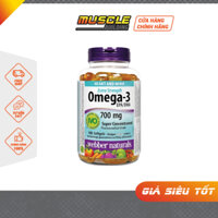 Dầu cá Webber Naturals Omega-3 700 mg Extra Strength 100 viên nang mềm, hỗ trợ sức khỏe, tốt cho tim mạch, não bộ