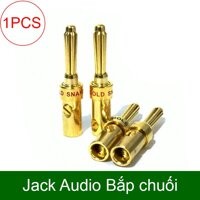 Đầu cắm âm thanh bắp chuối cho Loa/Ampli jack cứng 4.0mm đường kính dây OD-5.0mm Gold Snake mạ đồng OCC ( 1 chiếc)