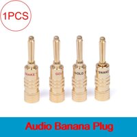 Đầu cắm âm thanh trên loa/Amplifier bắp chuối cứng 4.0mm OD-5.0mm chốt hãm Gold Snake (1 chiếc)