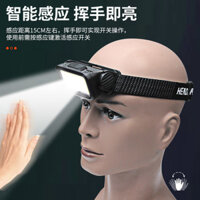 Đầu cảm biến sóng mạnh mẽ hói đèn pha đèn pin có thể điều chỉnh đặc biệt đèn câu cá chiếu sáng mỏ đèn pin siêu dài tuổi thọ pin