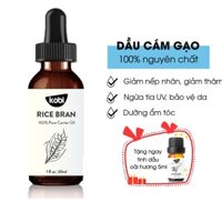 Dầu Cám Gạo KOBI Rice Bran 30ml 100% nguyên chất, tặng tinh dầu oải hương 5ml