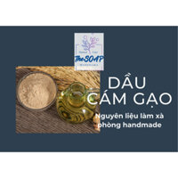 Dầu cám gạo làm xà bông- Rice bran oil