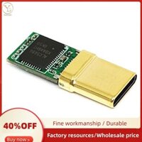 Đầu cắm USB-C Nam, Chip giải mã ALC5586, Đầu cắm âm thanh mạ vàng 1U, 32Bit 384Khz, Đầu nối sạc nhanh Bộ chuyển đổi DIY