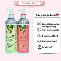 Dầu cặp bưởi VALERT GRAPEFRUIT 850ml, Bộ dầu gội xả phục hồi tóc khô xơ giảm gãy rụng hiệu quả