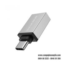 Đầu Cáp Chuyển OTG BOROFONE BV3 USB-A Sang Type-C, USB 3.0