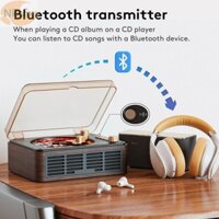 Đầu CD Gỗ NKSFX, Loa Tích Hợp Bộ Phát Bluetooth Máy Nghe Nhạc, Bass Boost Điều Khiển Từ Xa Có Dây M Radio