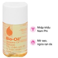 Dầu chăm sóc da mờ sẹo, ngừa rạn da Bio-Oil Skincare Oil Natural 60 ml