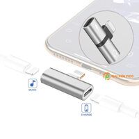 Đầu chia 2 cổng cáp sạc và tai nghe iPhone 7/8/X/11/12 Ipad Ipod