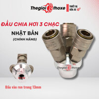 Đầu chia hơi 3 chạc Nhật, bộ chia hơi máy nén khí 3 đầu ra, hàng tốt cho anh em thợ khó tính - Thế Giới Thợ Xe